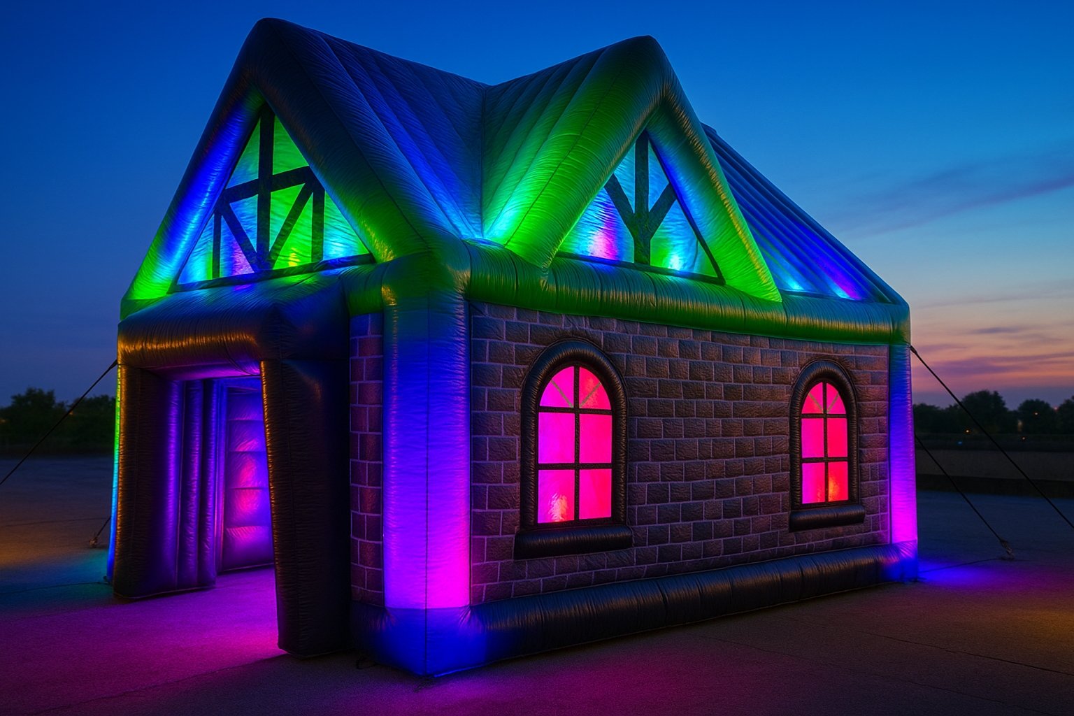 Boîte de nuit gonflable