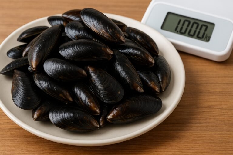 Combien de moules dans 1 kg