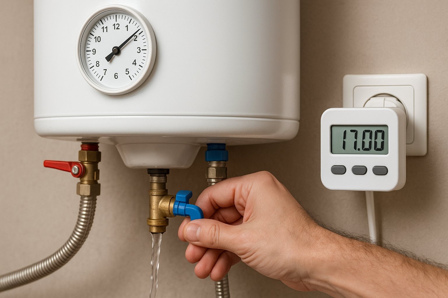 Combien de temps pour purger un ballon d'eau chaude