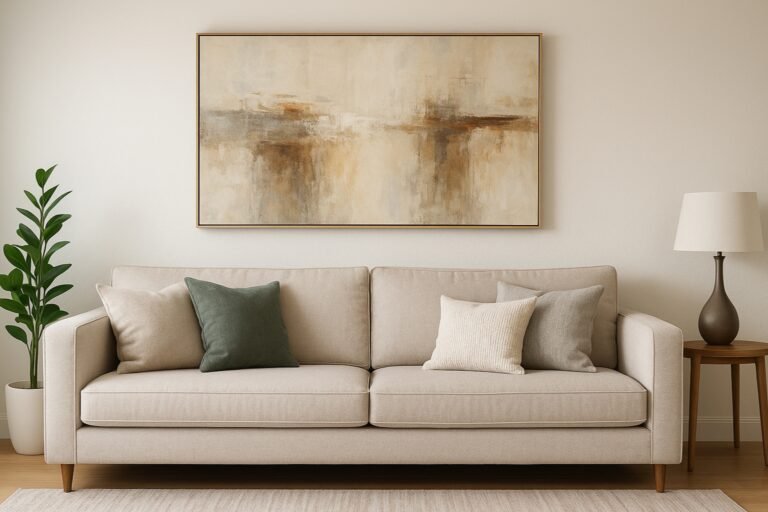 Décoration dessus canapé