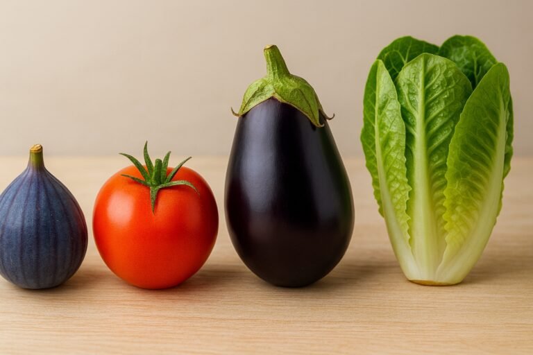 Fruit et légume en V