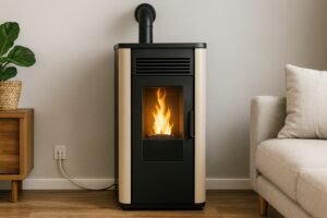 Installation poêle à granulé sans conduit