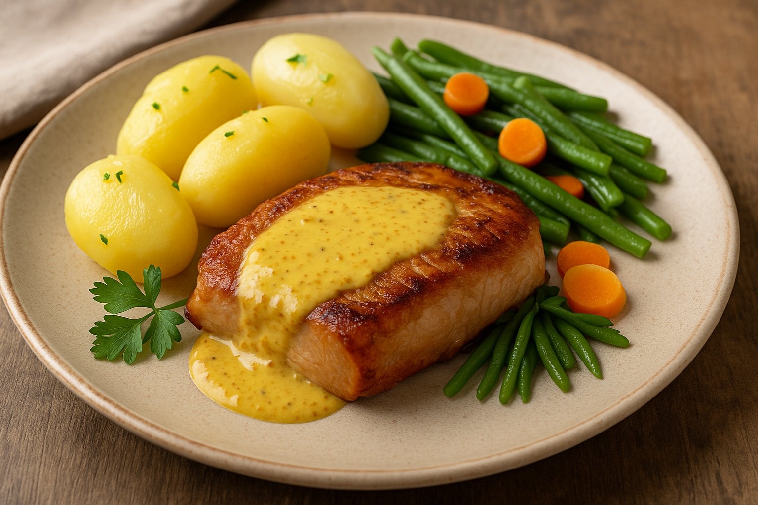 Palette à la diable accompagnement