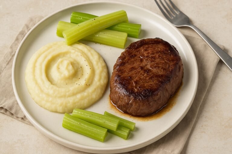 Purée de céleri-rave avec quelle viande