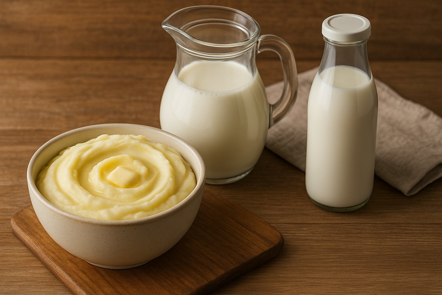 Purée lait entier ou demi-écrémé