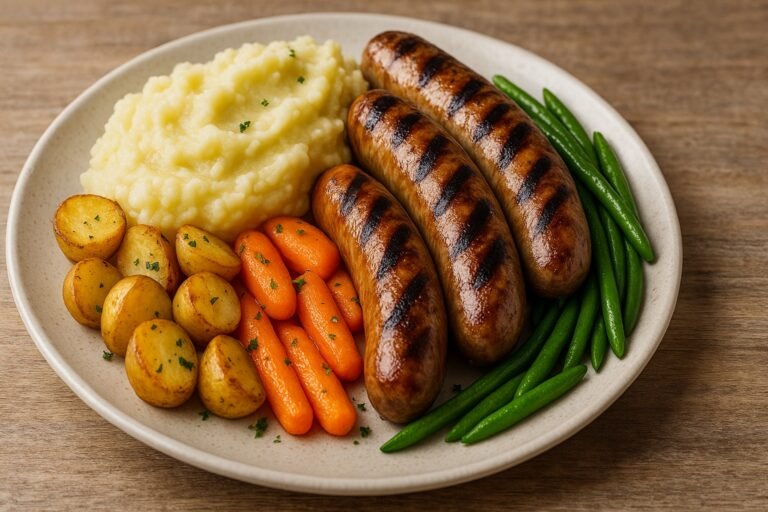 Quel légume avec des saucisses grillées