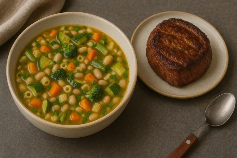 Quelle viande avec soupe au pistou