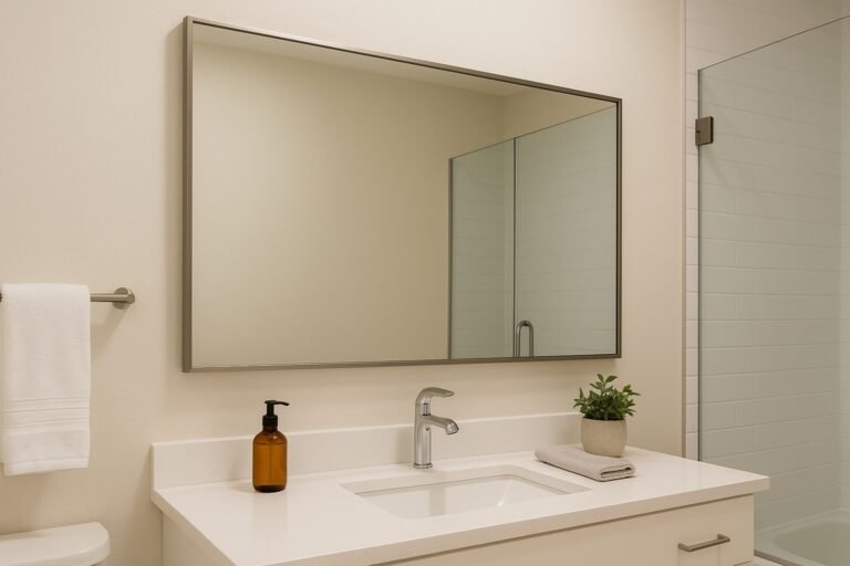 Taille miroir salle de bain