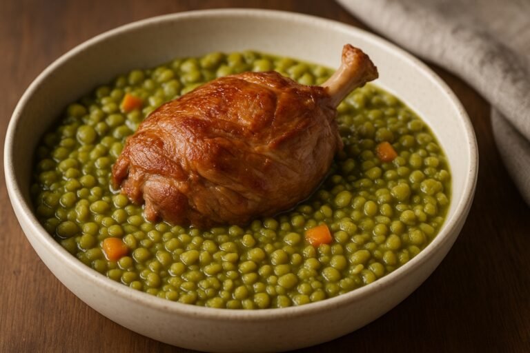 Recette de pois cassés avec viande
